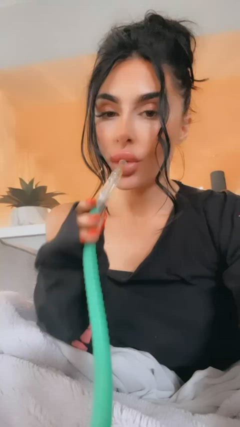 cute italian pornstar smoking clip