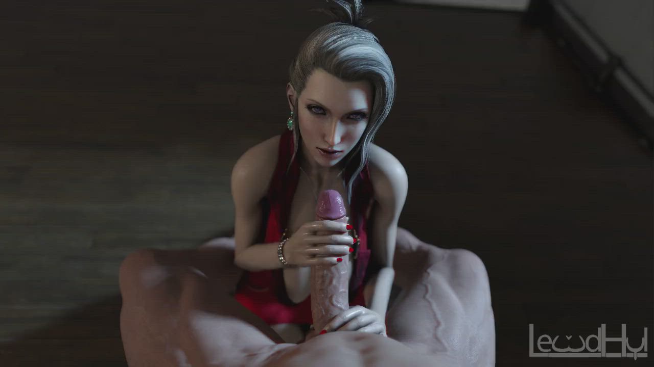 Scarlet giving a handjob and blowjob (Sound Update) (LewdHyl) [Final Fantasy 7]