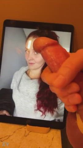 babe cumshot cute facial jerk off masturbating redhead clip