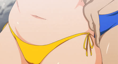 Chubby Ecchi Hentai Public Swimsuit Teasing Thighs Yuri clip