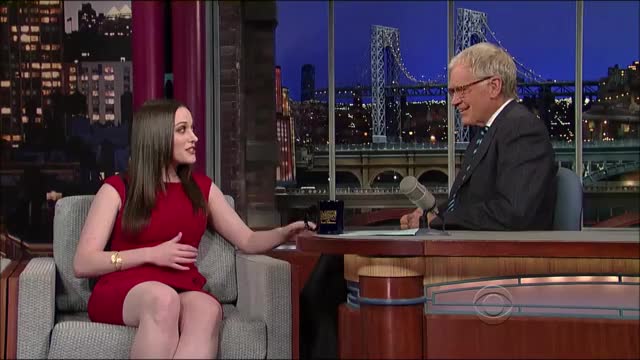 Kat Dennings @ Late Show with David Letterman