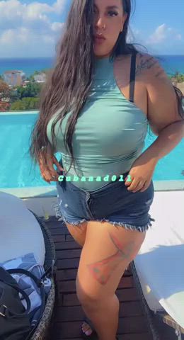 bbw big ass big tits huge tits latina milf onlyfans tall thick clip