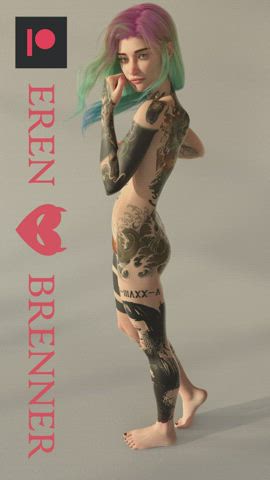 Anne's Tattoos (Test Render)