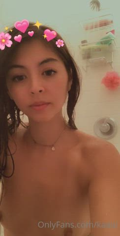 Asian Petite Shaking Shower Tease clip