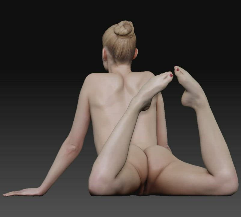 3D Animation Naked Nude Pussy Spread VR clip
