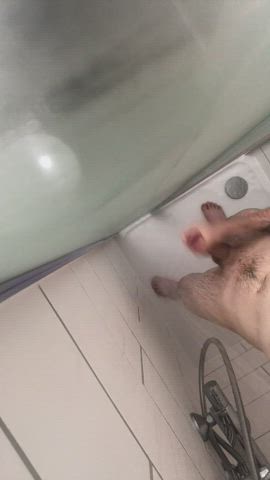 cum male masturbation masturbating shower clip