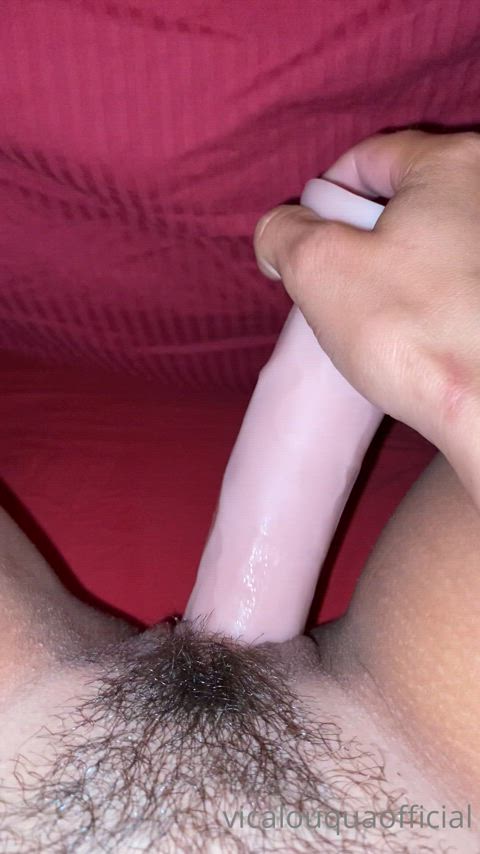 masturbating dildo hairy pussy hairy clip