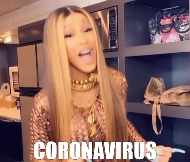 Cardi B is freaking out about coronavirus