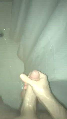 cock male masturbation pretty shaved shower solo clip
