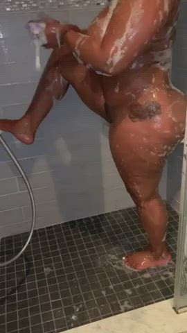 Big Ass Curvy Model Shower Tease Thick clip