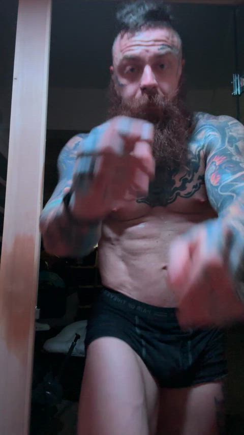 abs muscles solo tattoo tattooed flexing clip