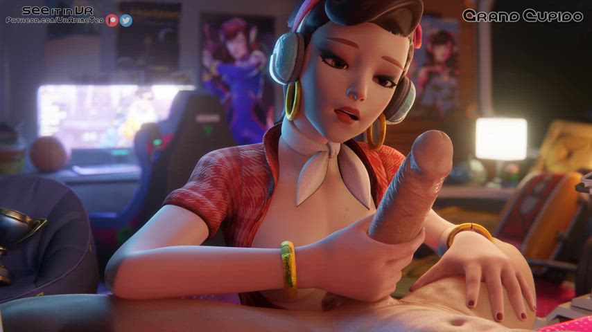 D.Va Enjoying big Dick Overwatch Part 2