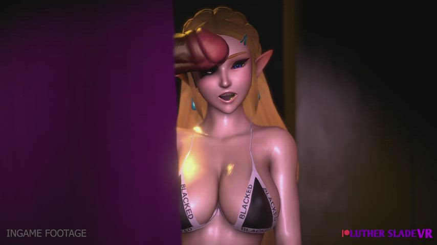 Zelda Getting Blacked, Animated (LutherSlade) [Legend of Zelda]