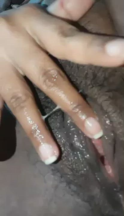 Ebony Fingering Wet Pussy clip