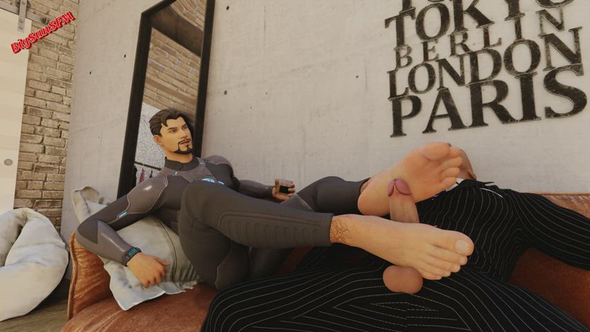 3D Footjob Gay clip