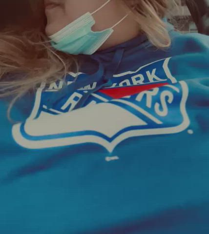 In honor of game day… a public car titty drop 🤭😈 Go Rangers!