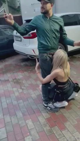 blowjob caught public clip