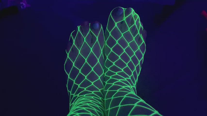 Feet Fetish Feet Licking Fishnet clip