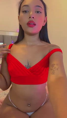 latina nipples pierced seduction small tits tattoo teen teens webcam clip