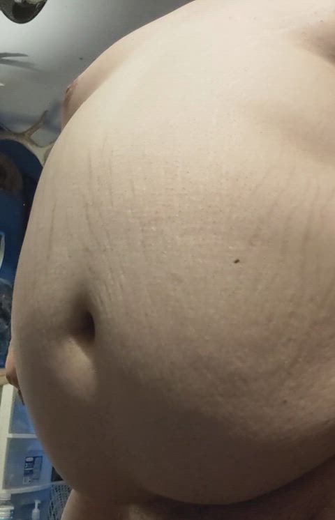 belly button chubby feedee jiggle belly clip