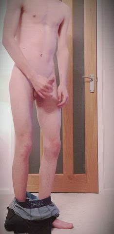 jerking my skinny twink cock for you