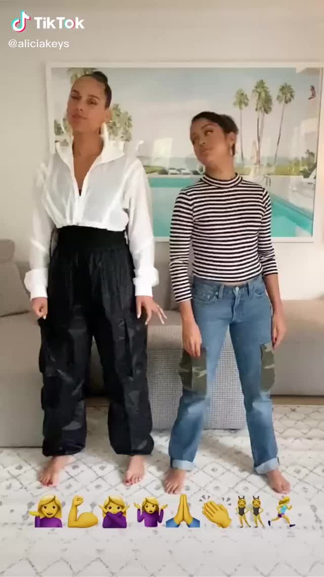 Liza koshy and Alicia keys TikTok