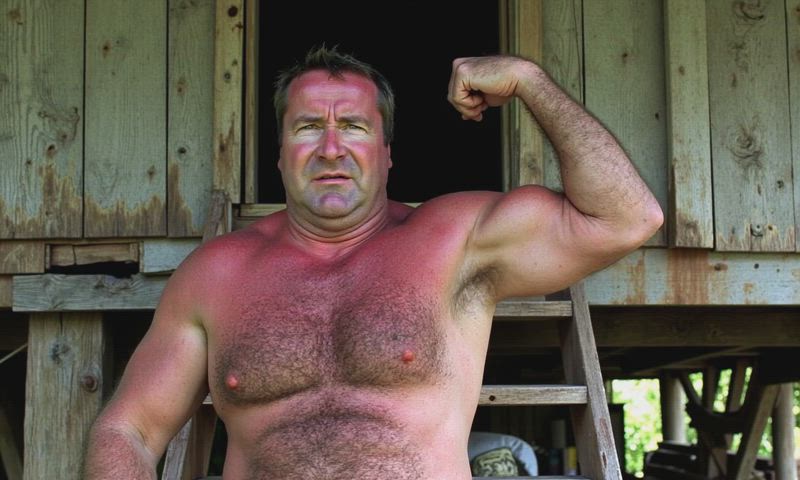 bear bisexual chubby dad daddy farm gay hairy chest muscles step-dad bisexual-male