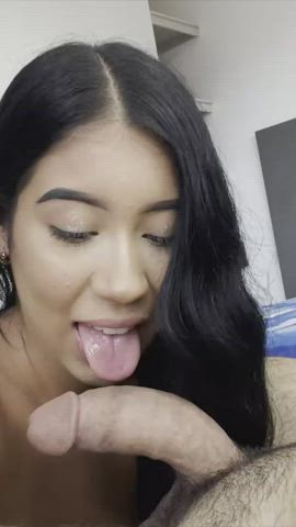 Blowjob Cute Latina Tease Porn GIF by huntermoore