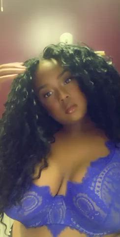 boobs curly hair ebony bbw clip