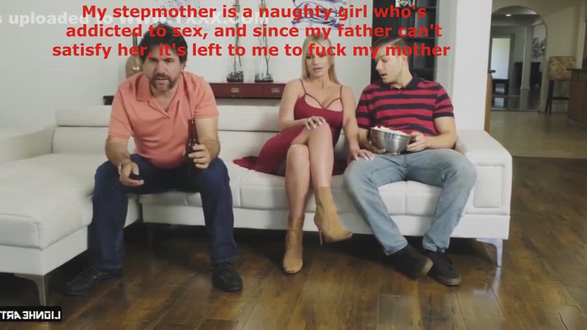 Fucking my hot stepmother while my father watches TV