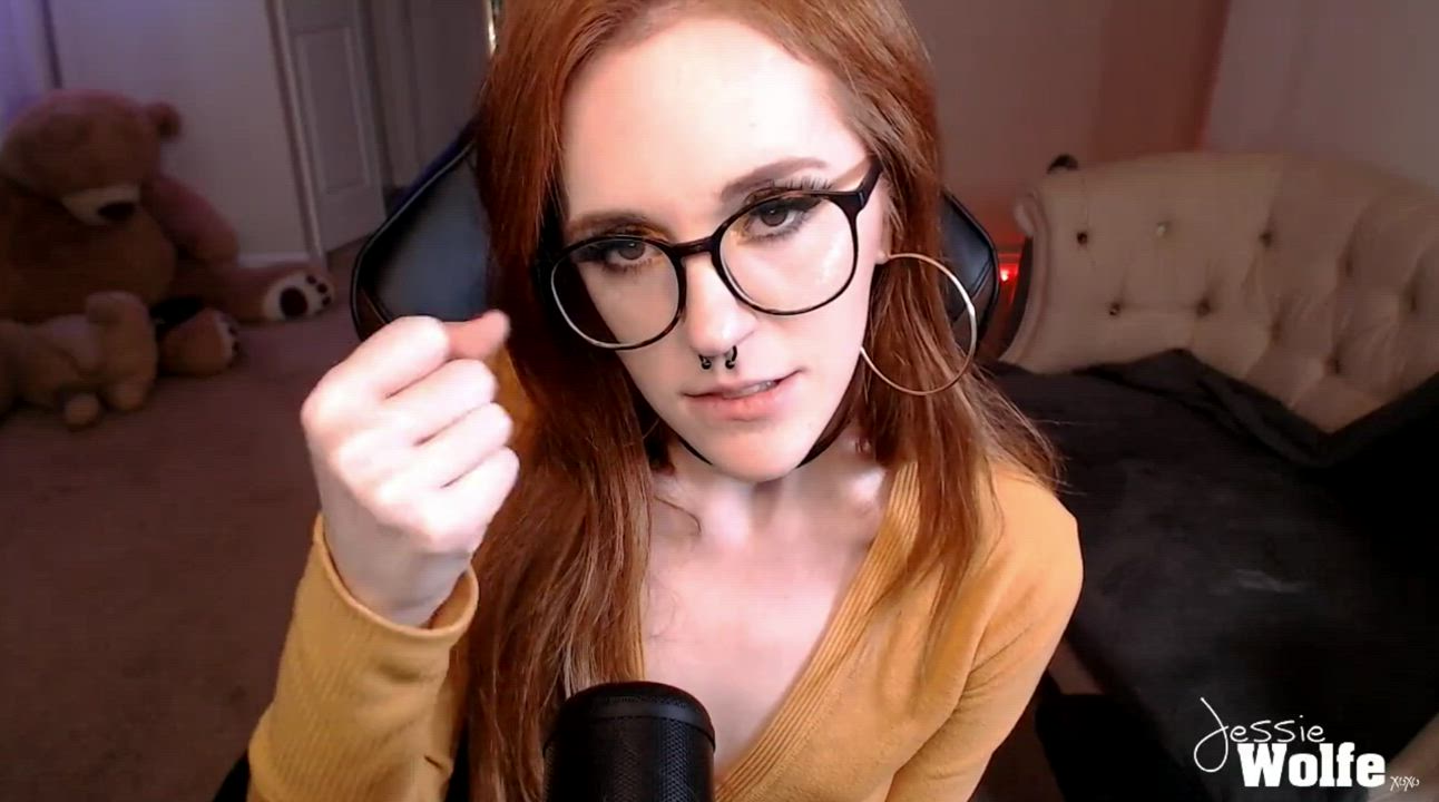 Sexy Nerdy Babe Giving Sensual JOI POV in Glasses