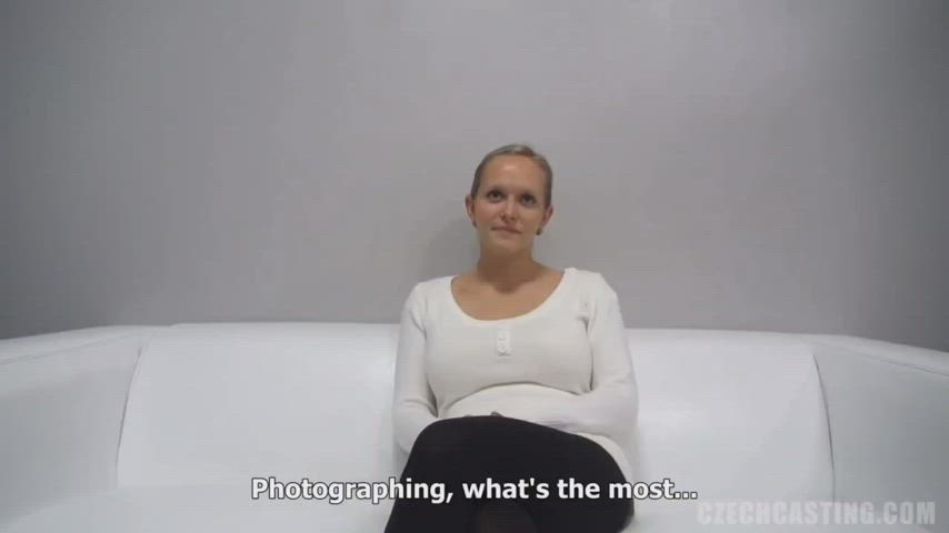 blonde caption casting cheating cuckold seduction clip