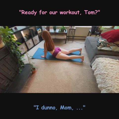 caption mom raw son taboo yoga yoga pants clip