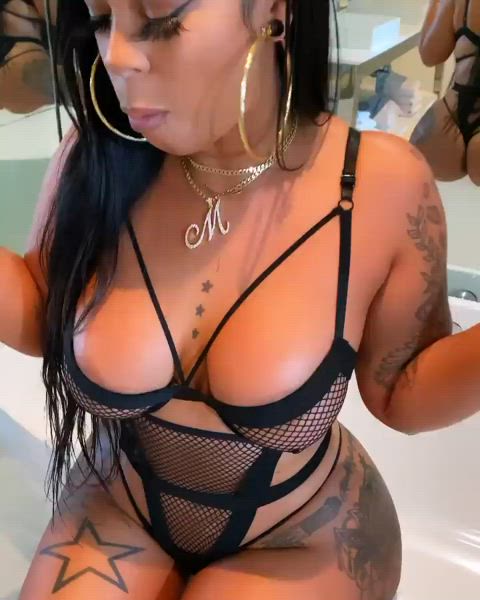 ebony see through clothing thick clip