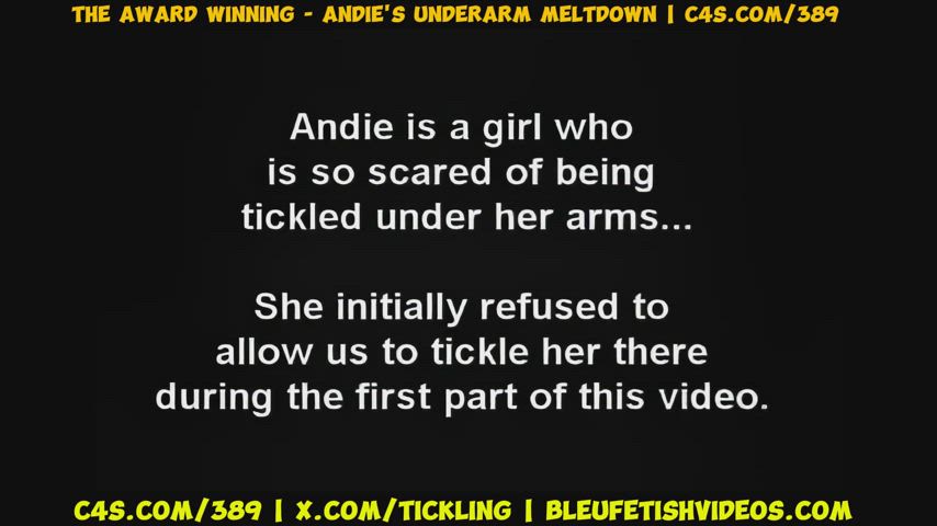 Andie has a complete meltdown while TMH tickles her armpits!