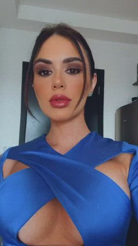 body boobs brazilian brown eyes brunette dani dress facial goddess tease clip