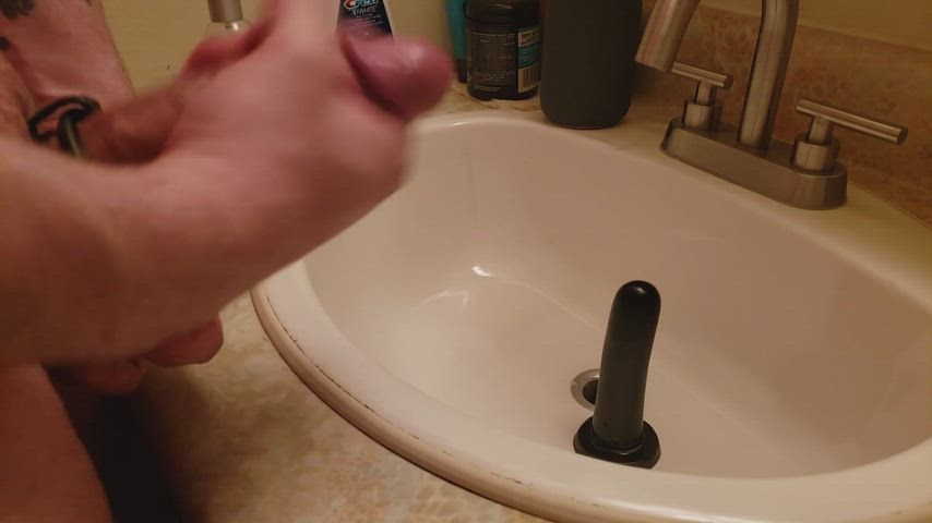 This is how I clean my dildo after fucking myself