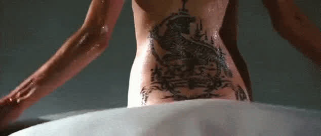 angelina jolie ass celebrity tattoo clip