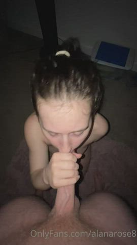 Alana Got Her Face Covered With Cum