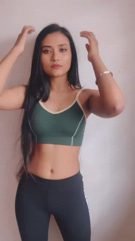 Belly Button Cute Desi Tight clip