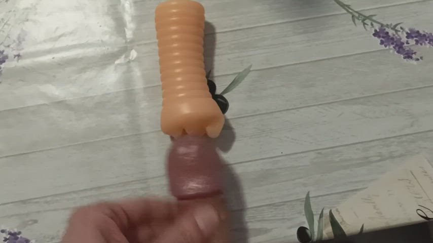 Cum in my toy mouth