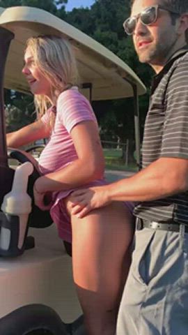 Public Standing Doggy White Girl clip