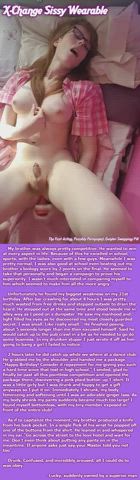 Lucky, suddenly owned by a superior man [sissy wearable]