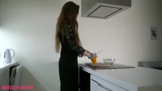 Amazing Girl Marcelin Abadir Anal Hard fuck learn to cook
