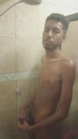 BBC Bath Brazilian Male Masturbation Solo Teen Uncut clip