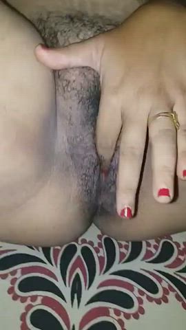 Bhabi Clit Clit Rubbing Fingering Hairy Pussy Indian Pussy Lips Rubbing clip
