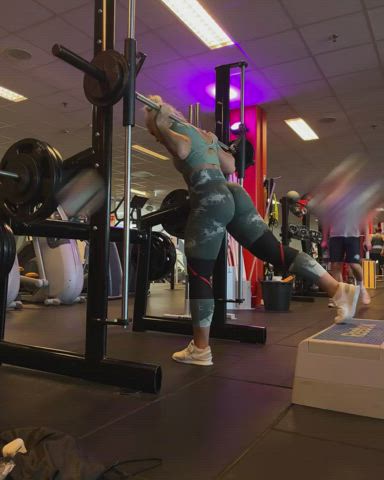 ass blonde european gym legs norwegian pawg scandinavian workout clip