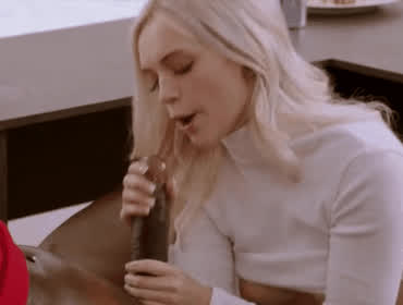 Blonde Interracial Oral clip