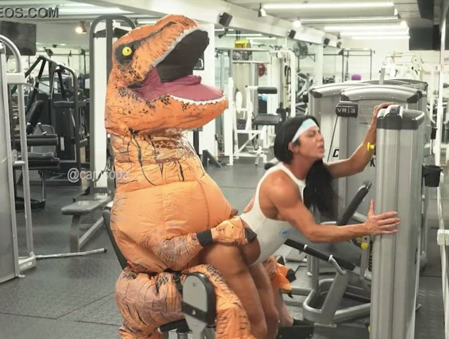 T-rex sex in the gym