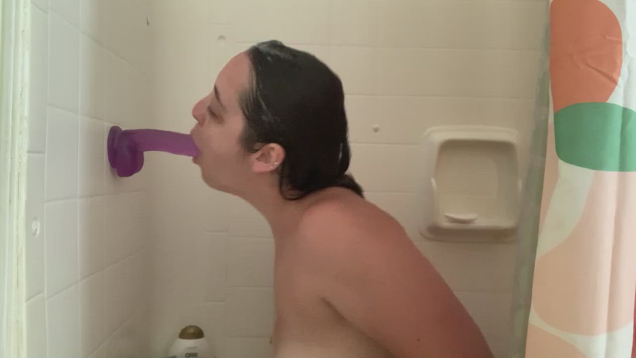 Babe Brunette Dildo Shower Solo Porn GIF by couuurtneyxox
